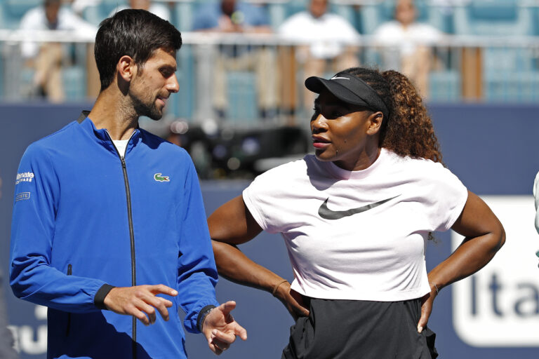 Novak Djokovic Issues Challenge to Serena Williams Novak Djokovic Serena Williams