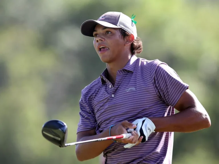 Charlie Woods undergoes drastic body transformation as son of gol Charlie Woods